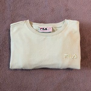 Pale Green Fila Crewneck